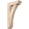 Ekena Millwork Thorton Slat Smooth Bracket w/ Offset Brace, Douglas Fir, 5 1/2"W x 16"D x 28"H BKT0604X16X28THR06SDF - alternate 1